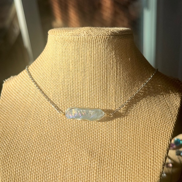 Blue aura pendant made in necklace - Picture 7 of 7